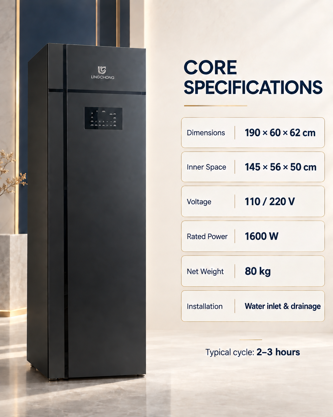 LINGCHONG standard model core specifications
