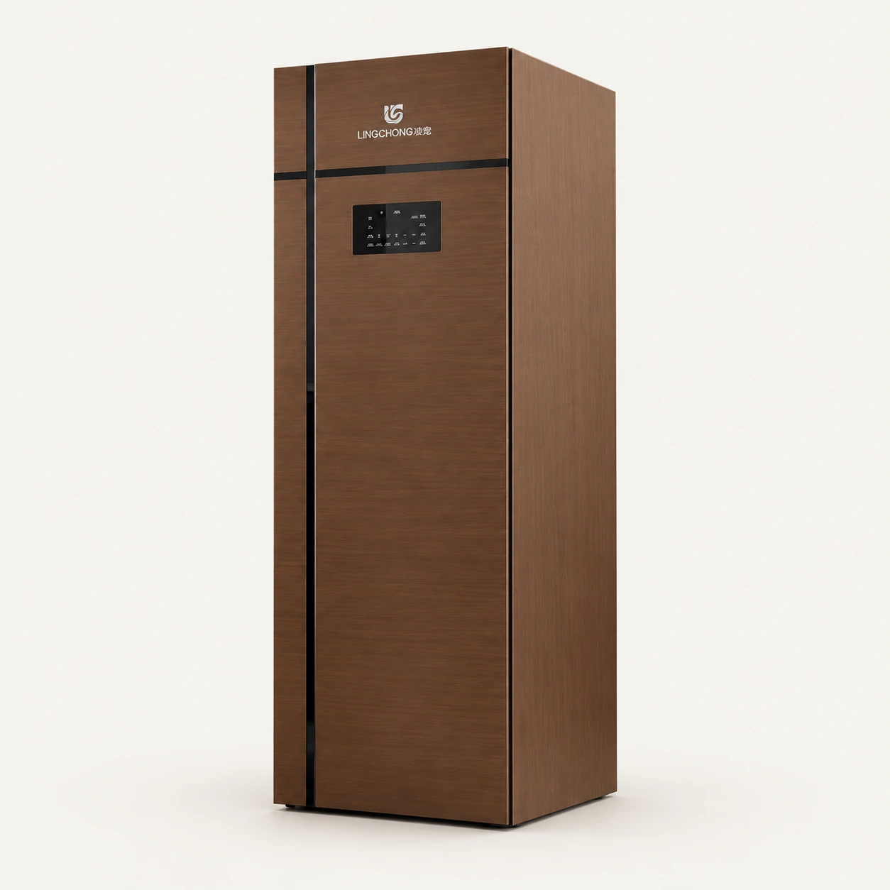 LINGCHONG WashDry Cabinet بلون الخشب الدافئ